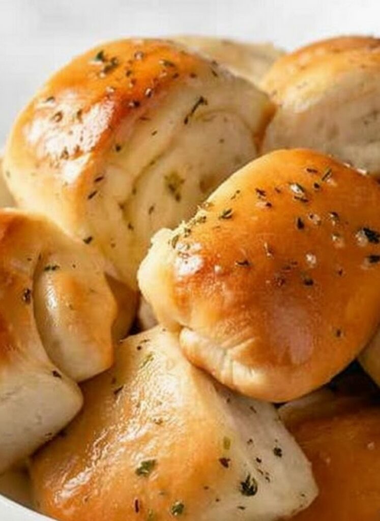 Garlic Herb Parker House Rolls