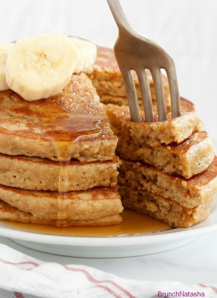 Healthy Banana Oatmeal Pancakes