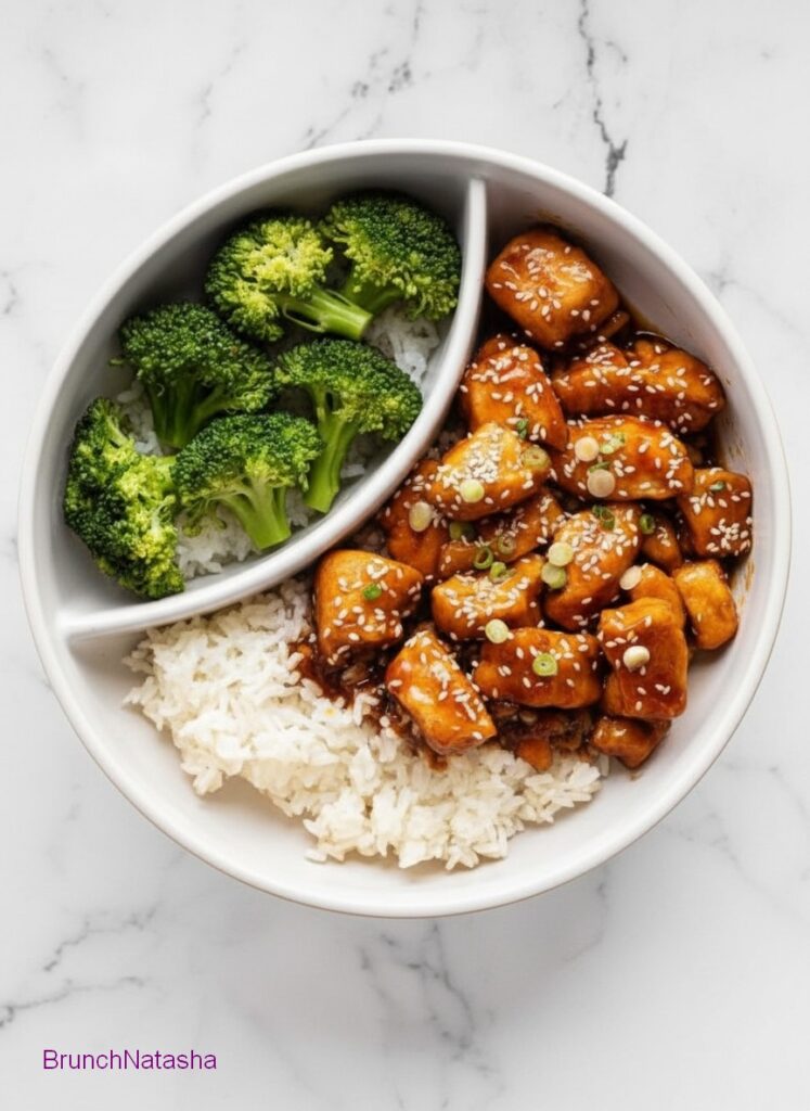 Honey Garlic Chicken Rice Bowls