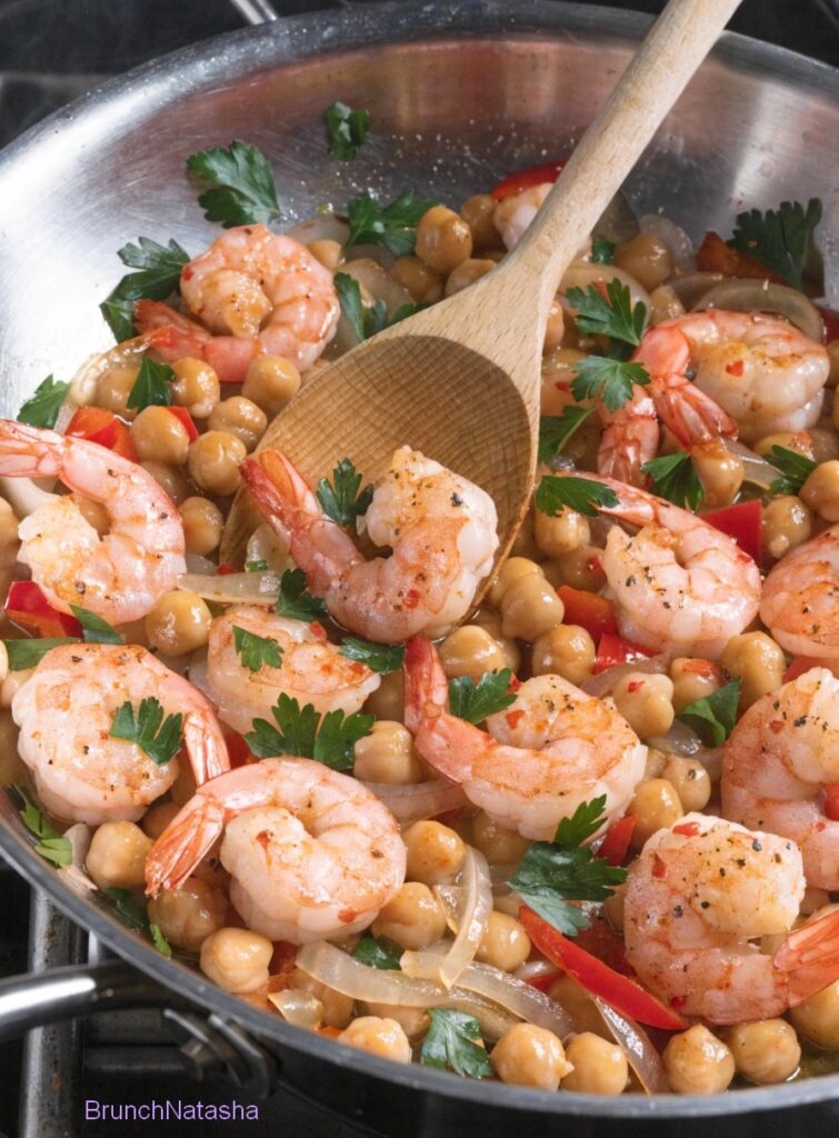 Spanish Shrimp with Chickpeas