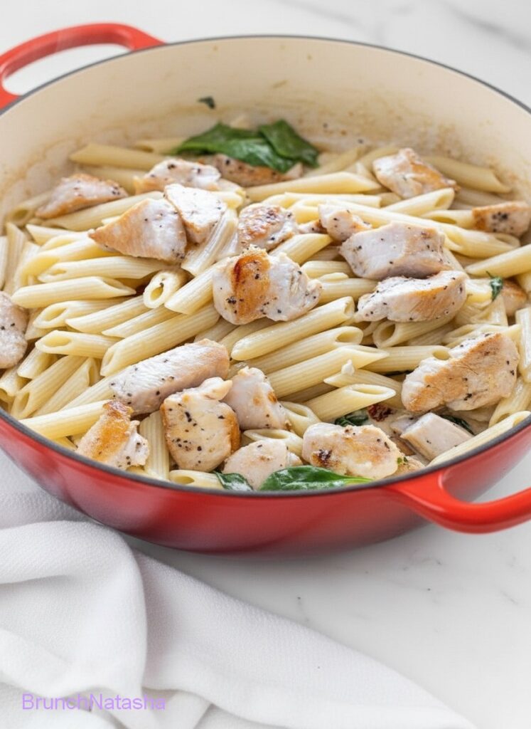 Easy Chicken Spinach Pasta Recipe