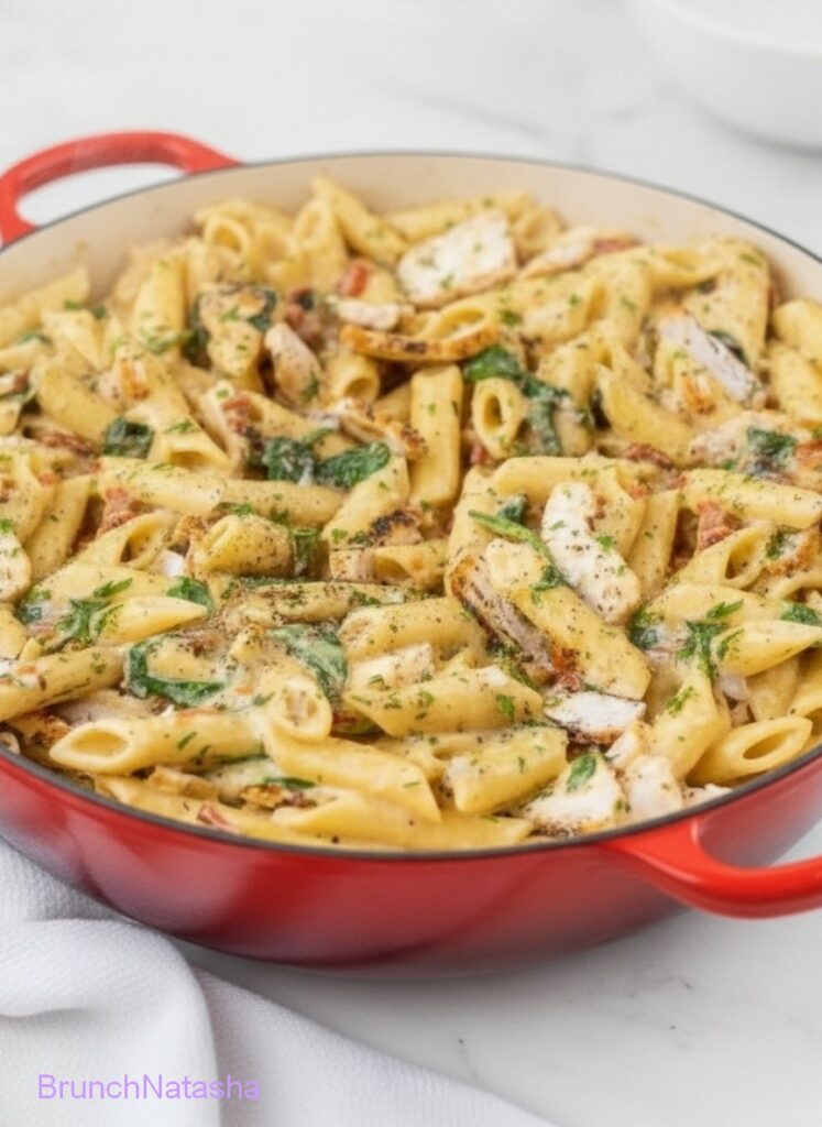 Easy Chicken Spinach Pasta Recipe