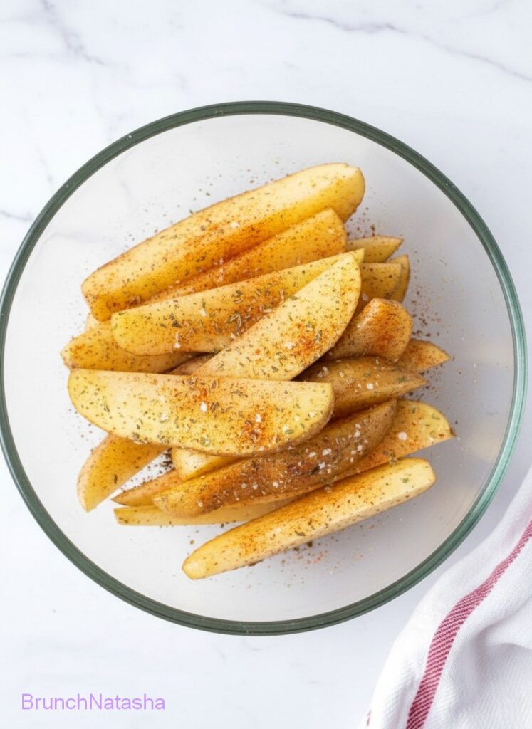Garlic Parmesan Potato Wedges
