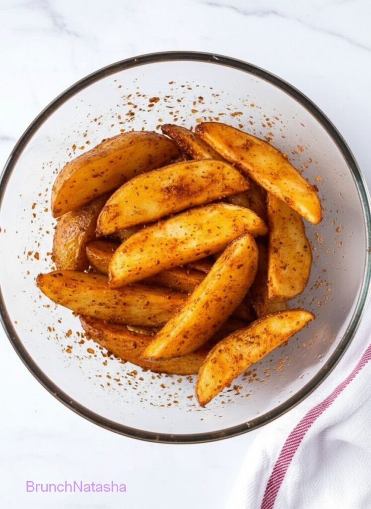 Garlic Parmesan Potato Wedges