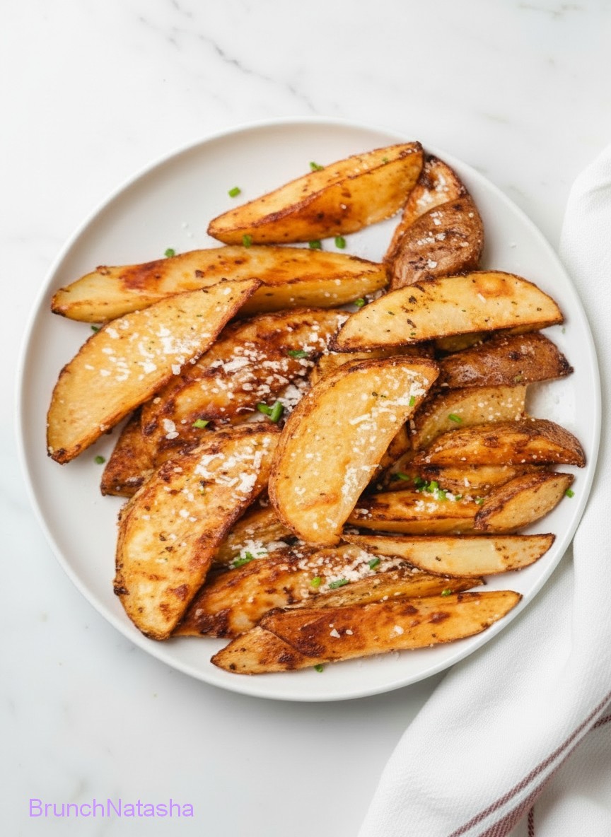 Garlic Parmesan Potato Wedges