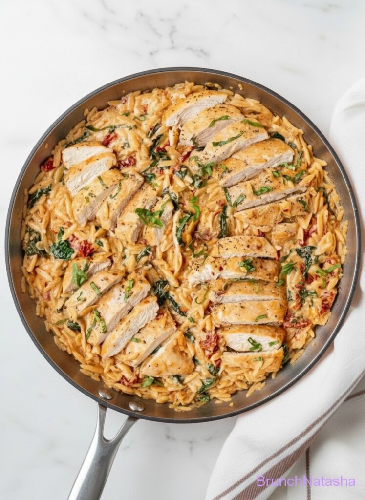 Tuscan Chicken Orzo