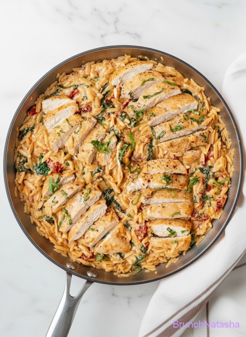 Tuscan Chicken Orzo