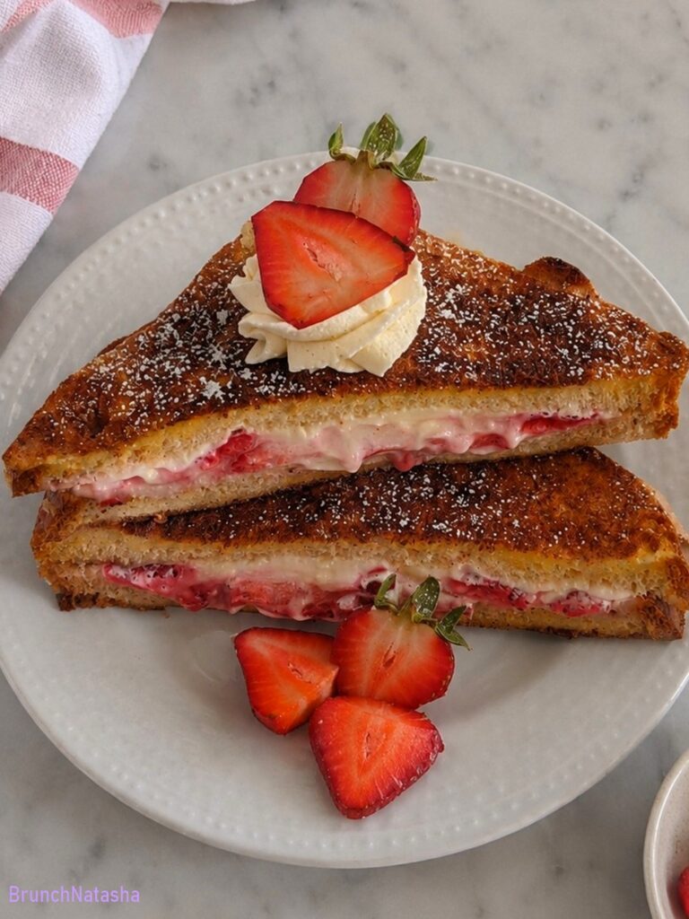 Strawberry Cream Cheese Stuffed French Toast
