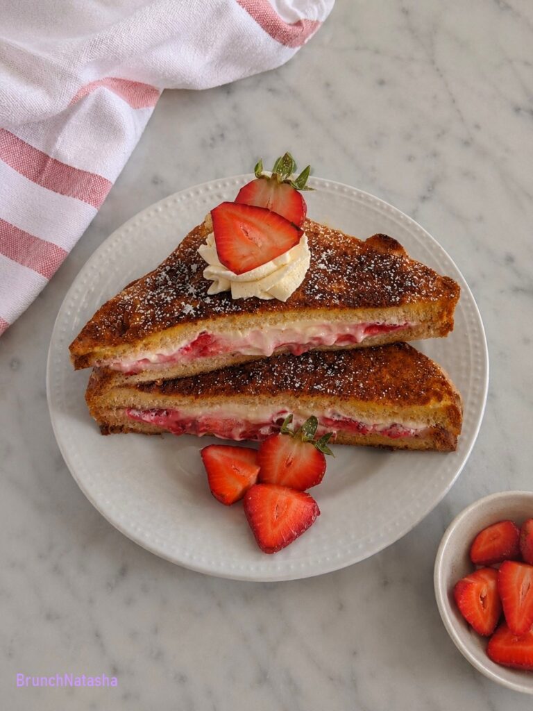 Strawberry Cream Cheese Stuffed French Toast