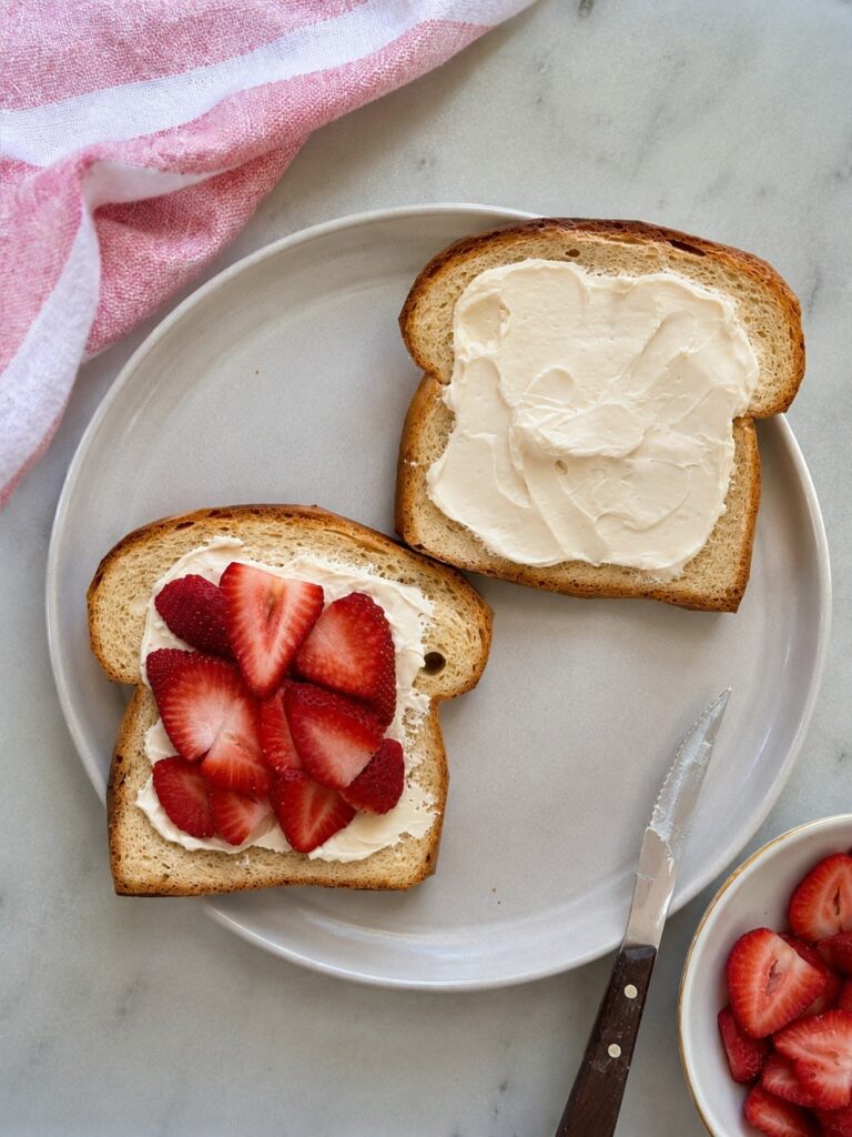 Strawberry Cream Cheese Stuffed French Toast