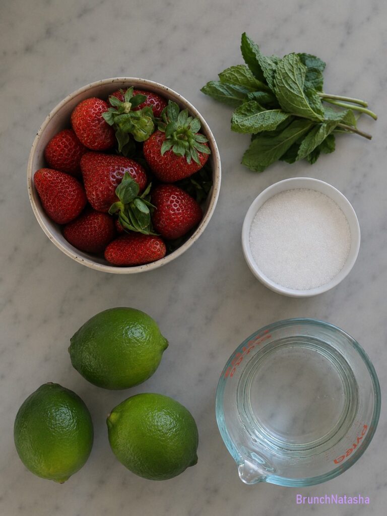 Strawberry Mojito Sorbet