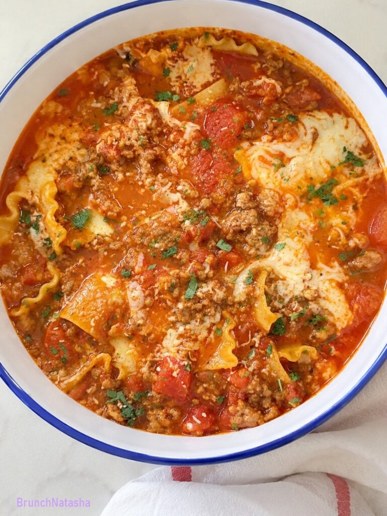 Cheesy Lasagna Soup