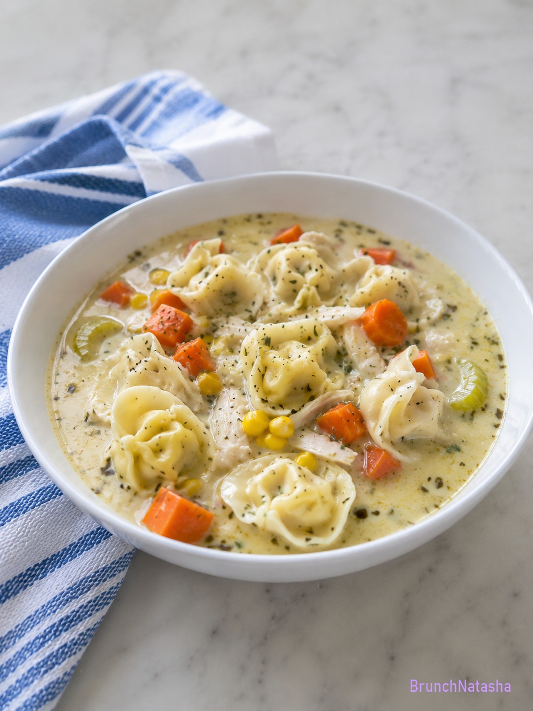 Creamy Chicken Tortellini Soup