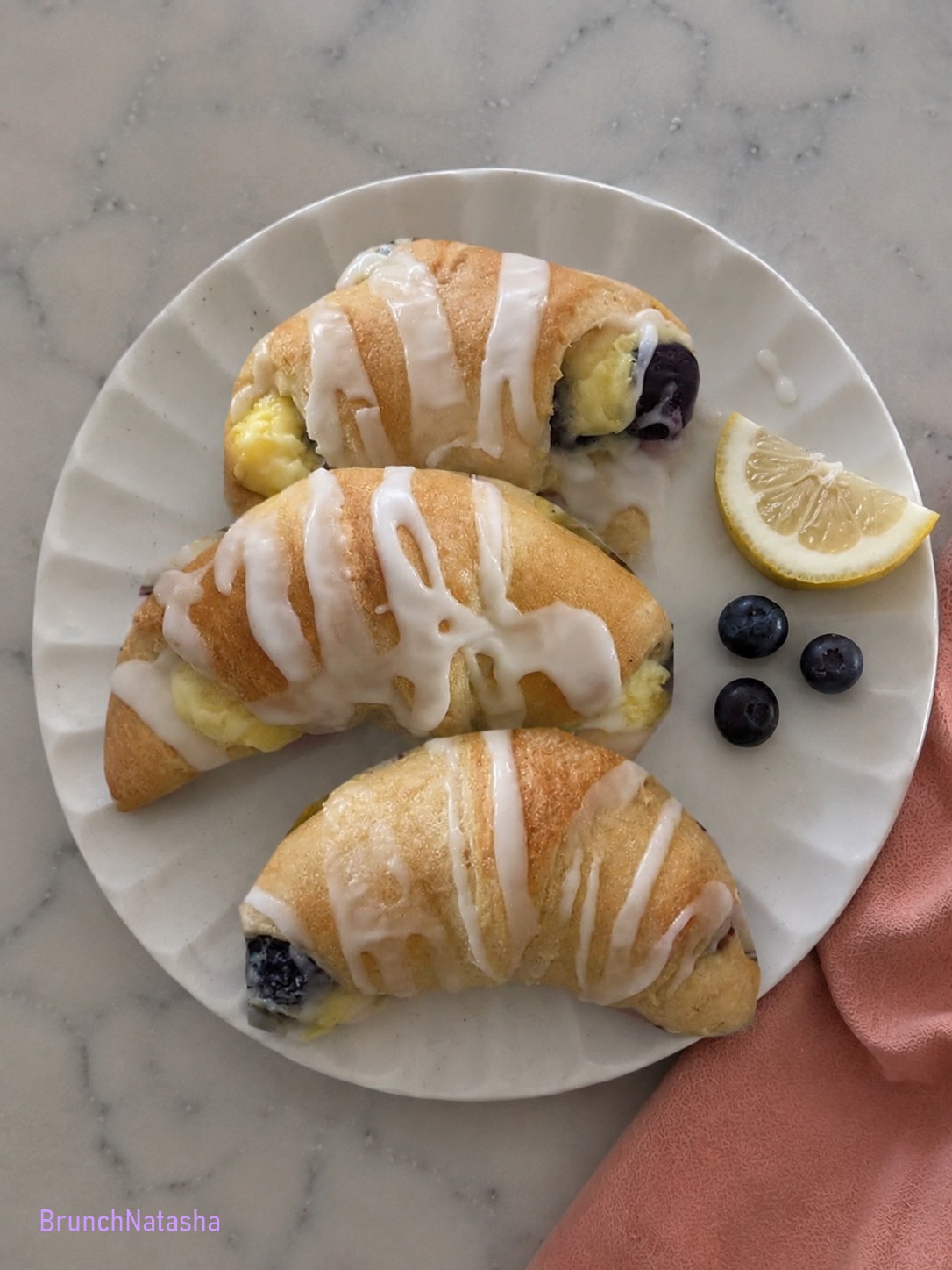 Lemon Blueberry Cheesecake Crescent Rolls