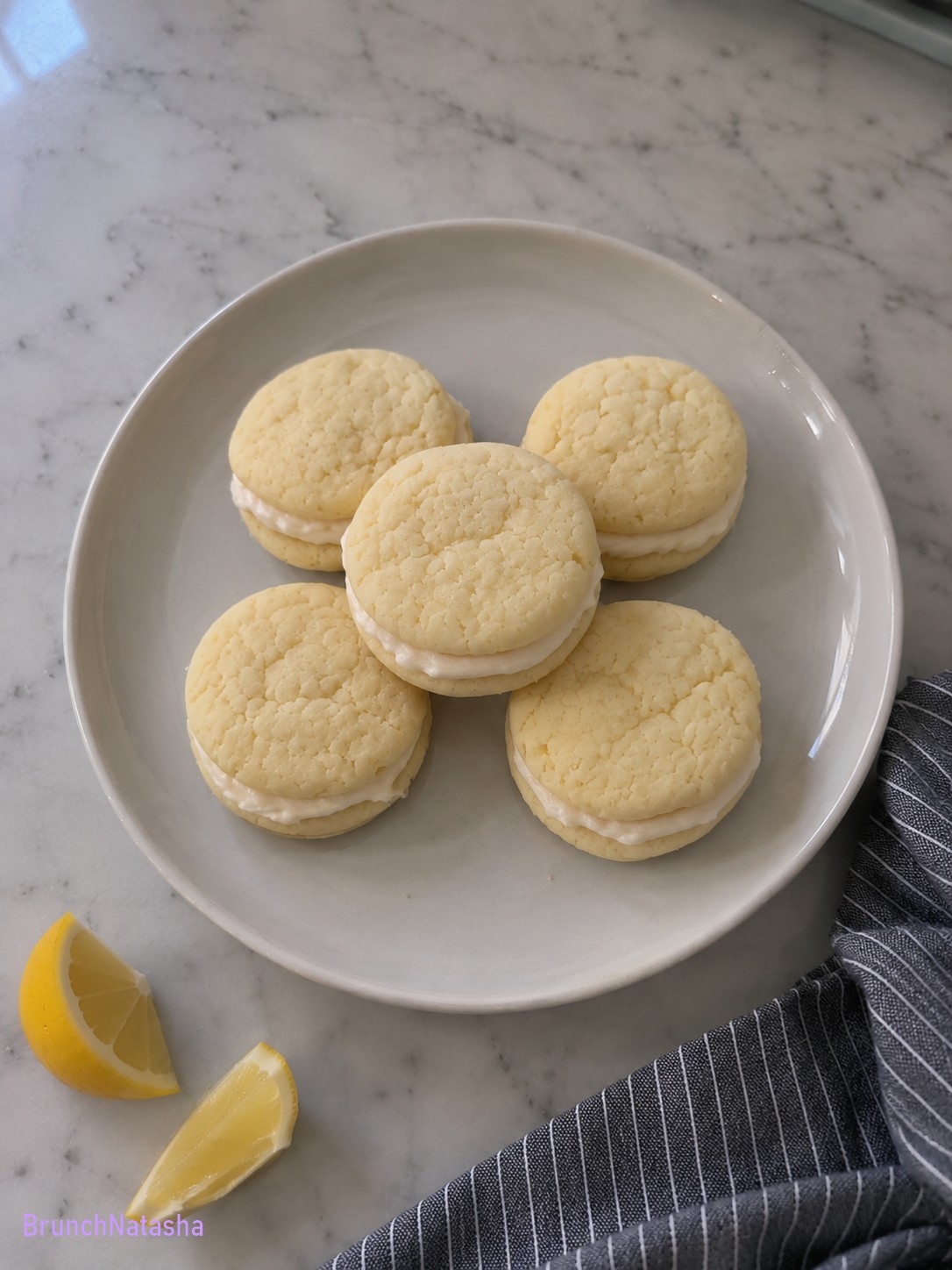 Lemon Sugar Cookie Sandwiches