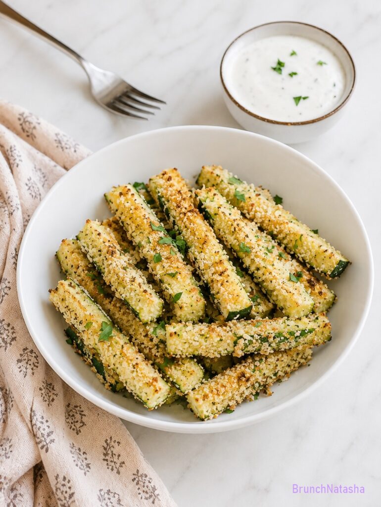 Baked Parmesan Zucchini Fries 