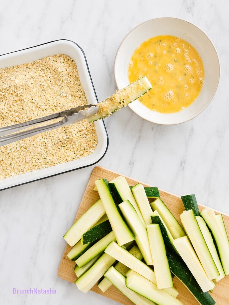 Coat the Zucchini