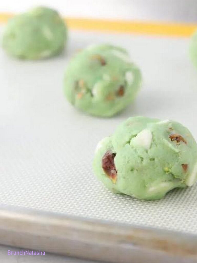 Pistachio Chocolate Chip Pudding Cookies
