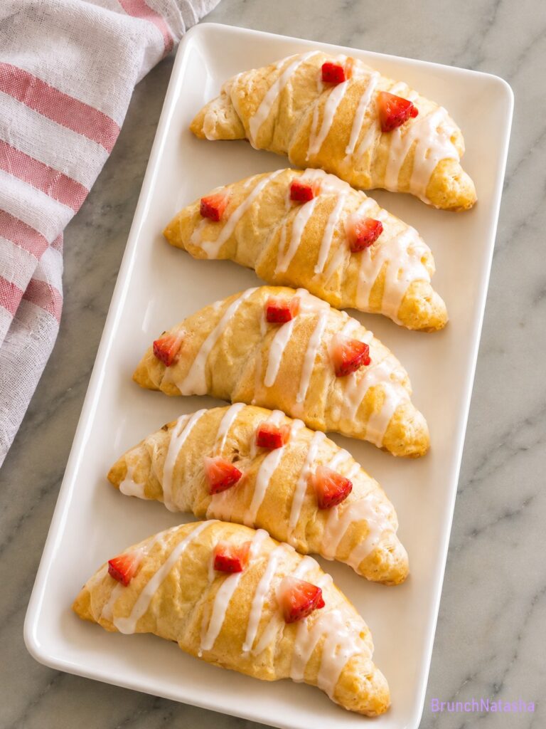 Strawberry Lemon Cheesecake Croissants