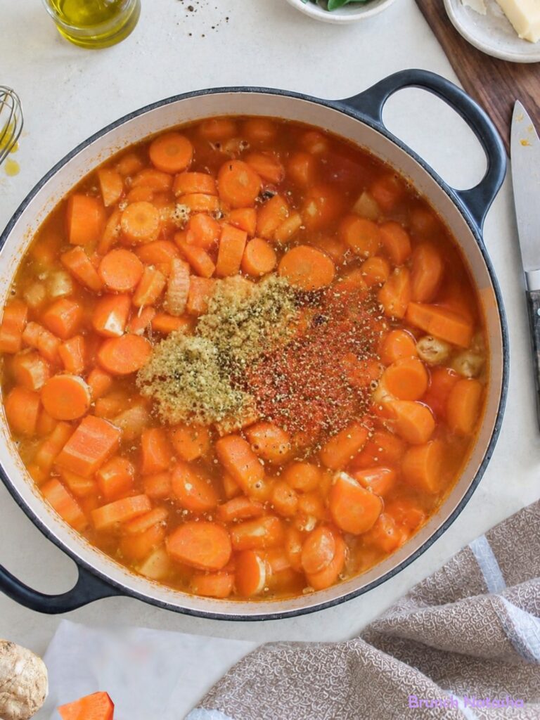 Add the Carrots and Seasonings