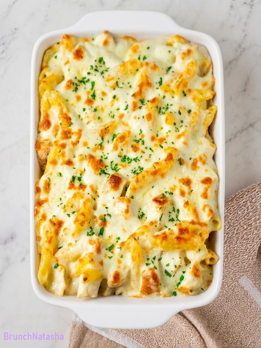 Chicken Alfredo Bake