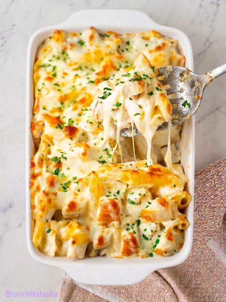 Chicken Alfredo Bake