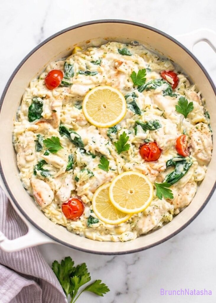 Lemon Chicken Orzo