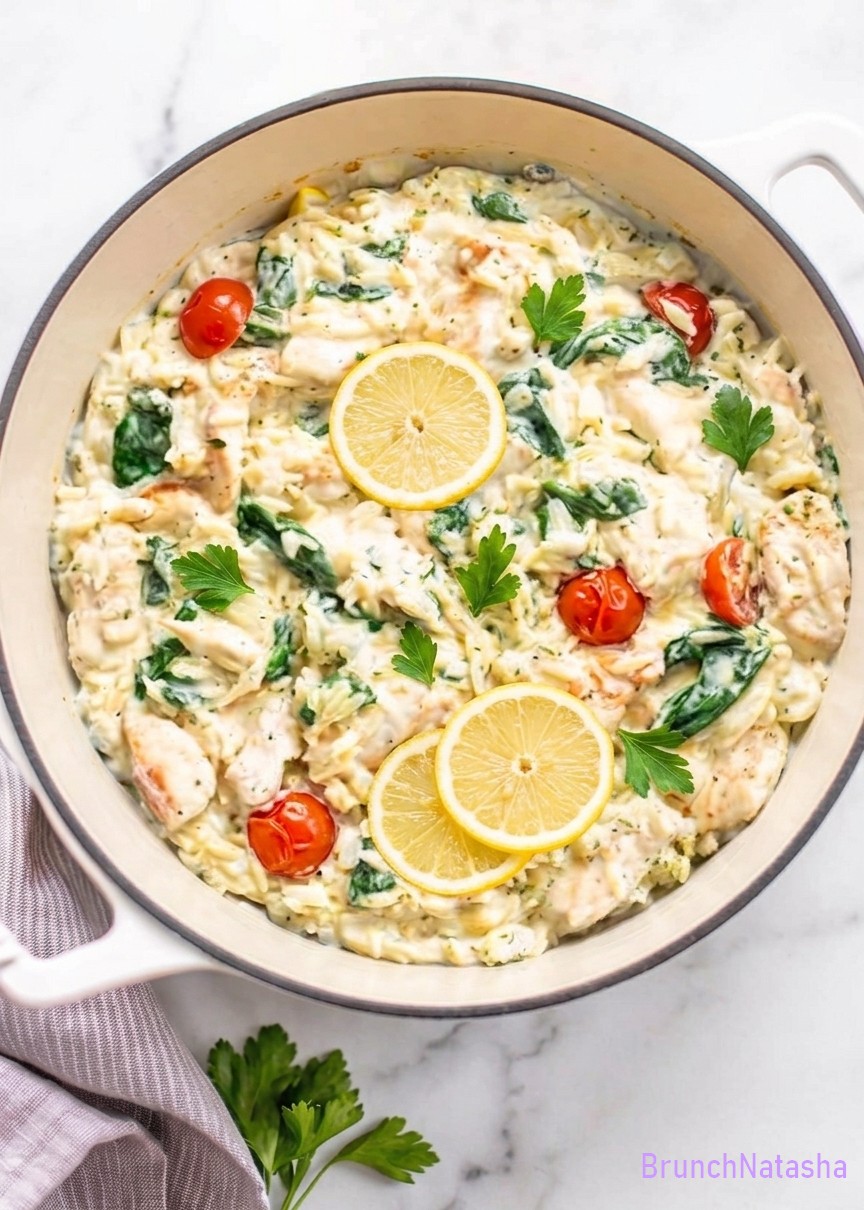 Lemon Chicken Orzo