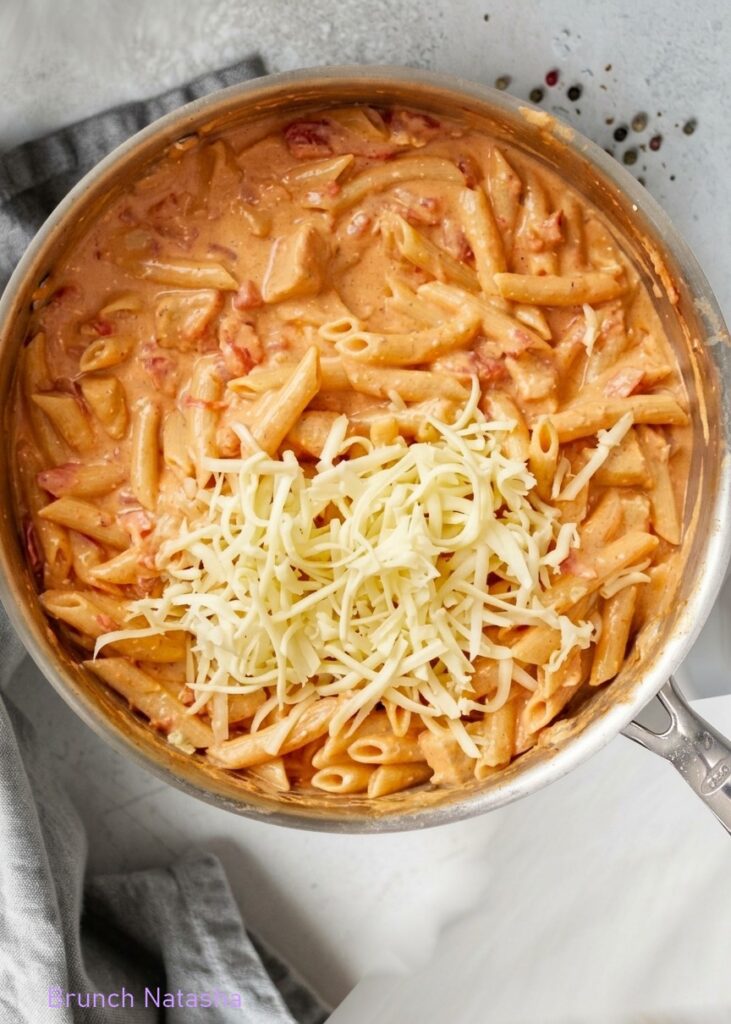 Add the Chicken and Cheese