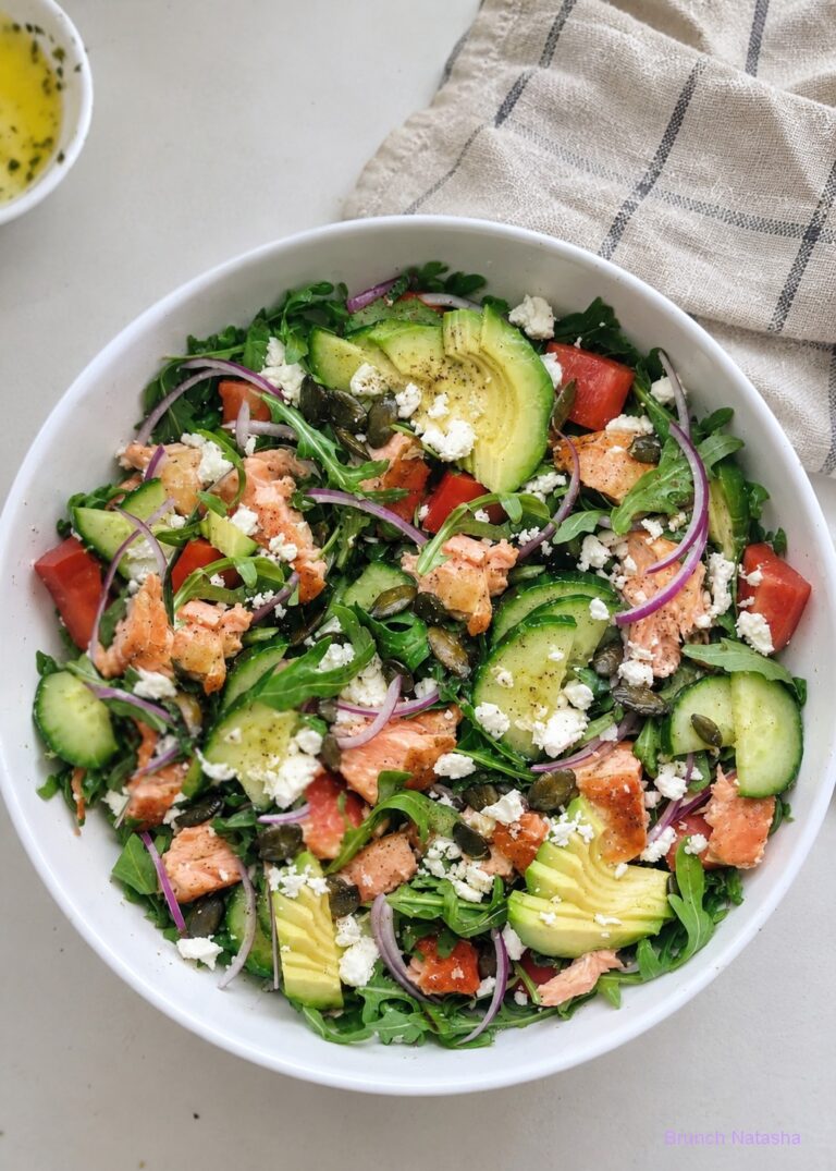 Greek Salmon Salad Bowls